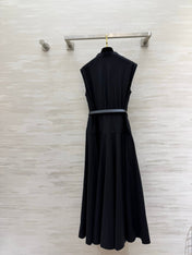 MAXMARA 26S SLEEVELESS BELTED MAXI DRESS 367