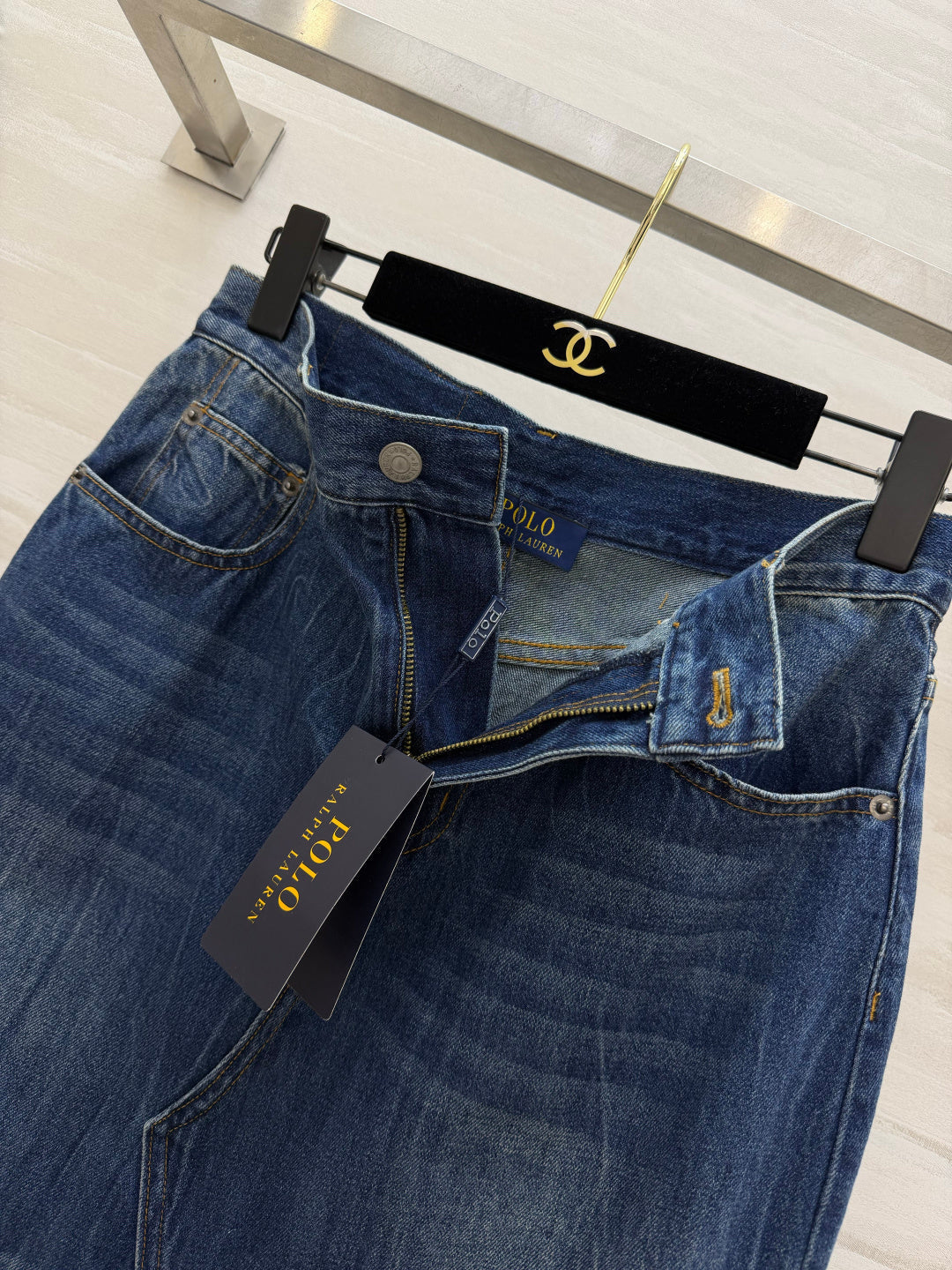 RALPH LAUREN 26S DENIM SKIRT 425