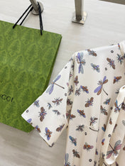 GUCCI 26S SHORT-SLEEVE BOW-TIE DRESS 409