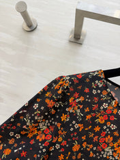 GUCCI 26S LONG-SLEEVE FLORAL A-LINE DRESS 399
