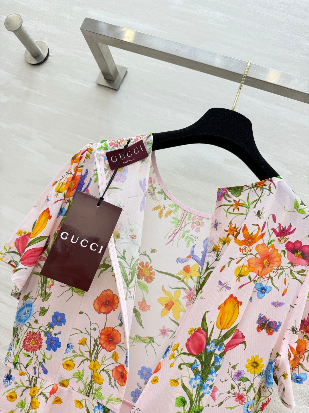 GUCCI 26S SHORT-SLEEVE MINI DRESS 398