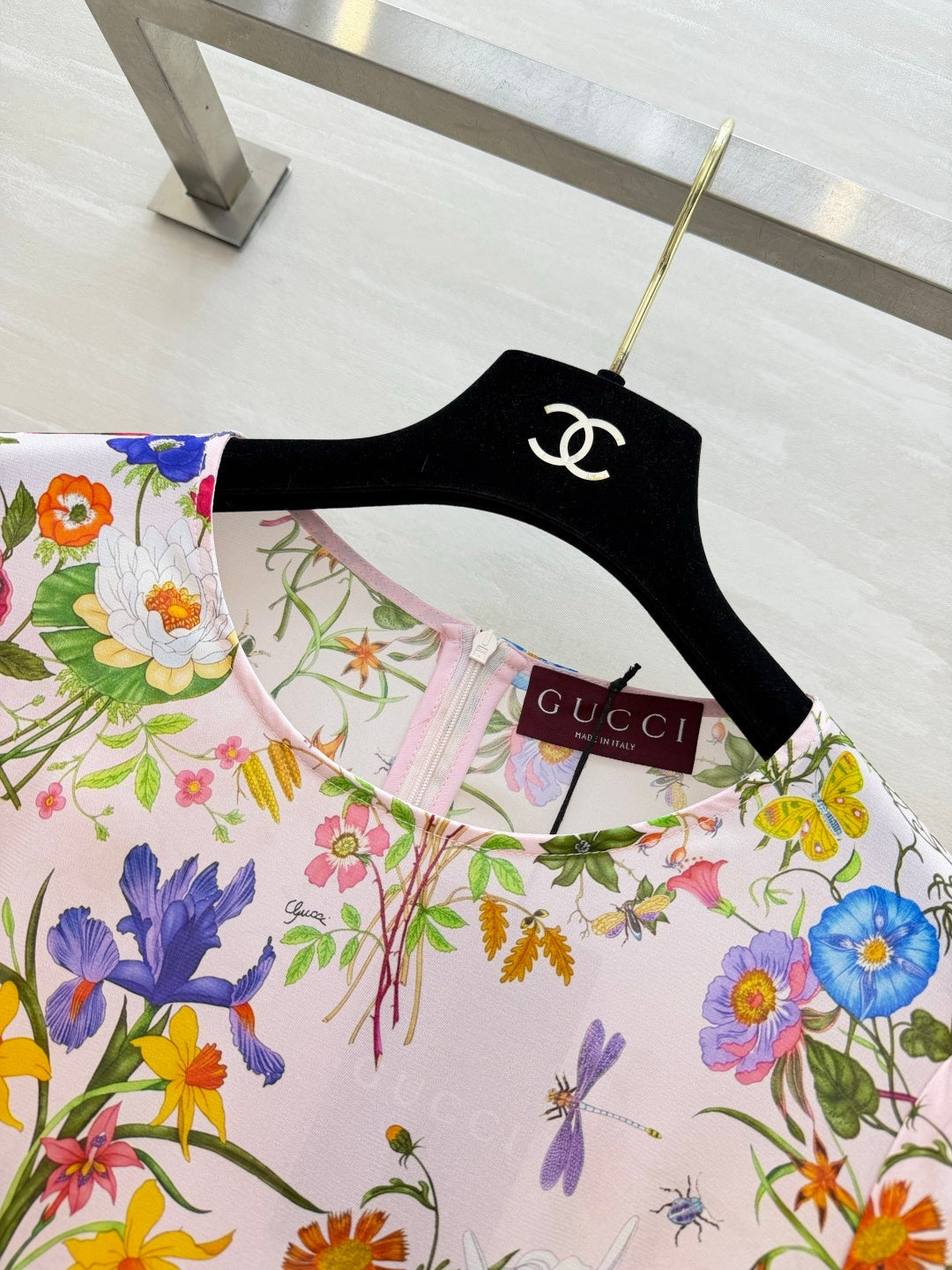 GUCCI 26S SHORT-SLEEVE MINI DRESS 398