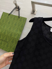 GUCCI 26S SLEEVELESS BLACK DRESS 396