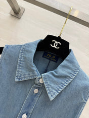 RALPH LAUREN 26S SLEEVELESS DENIM SHIRT DRESS 306