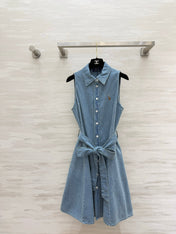 RALPH LAUREN 26S SLEEVELESS DENIM SHIRT DRESS 306