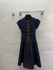 ZIMMERMANN 26S BELTED BUTTON-FRONT MIDI DRESS 279