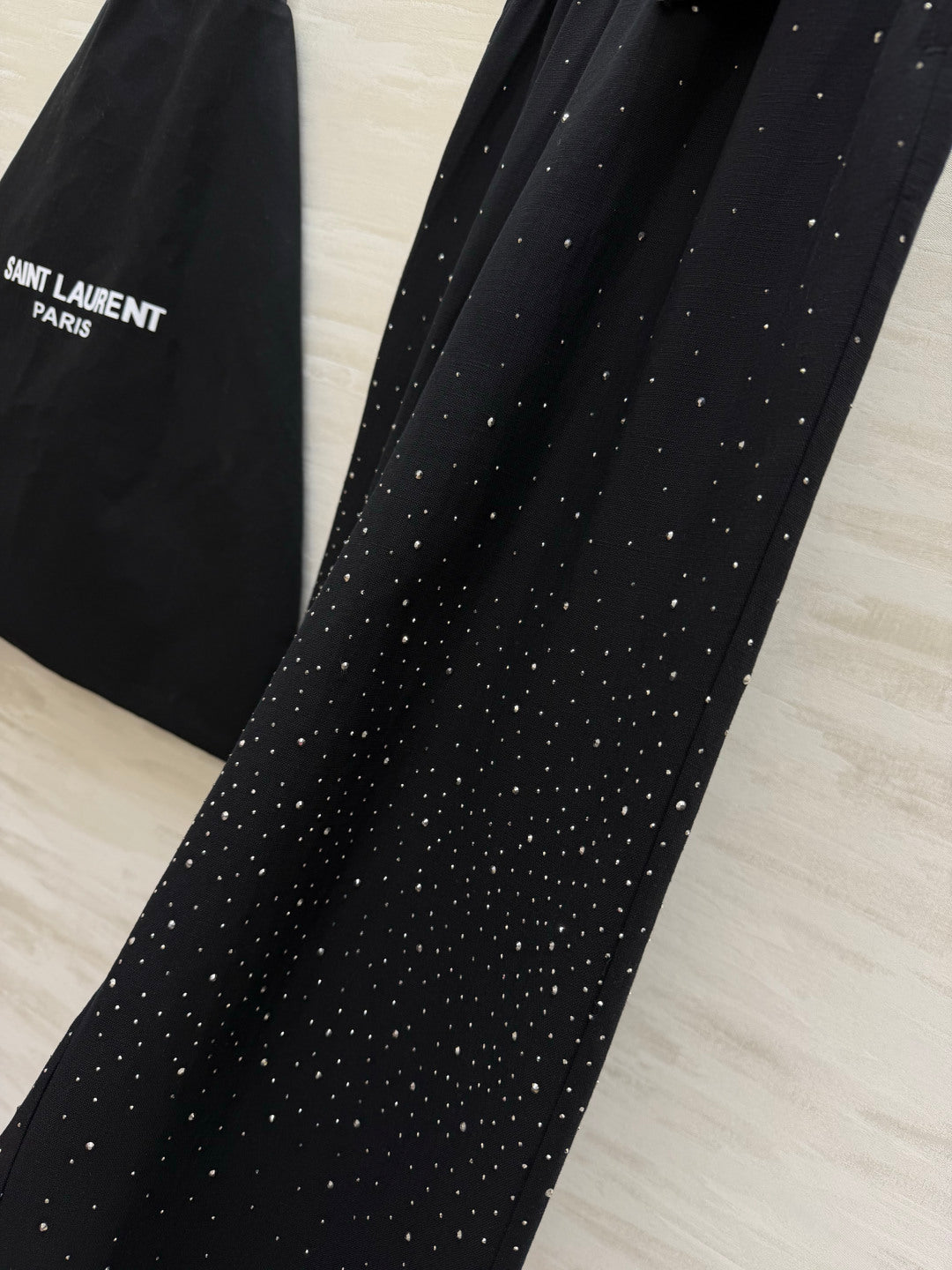 YSL 26S WIDE-LEG DRAWSTRING PANTS 505