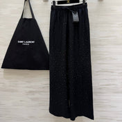 YSL 26S WIDE-LEG DRAWSTRING PANTS 505