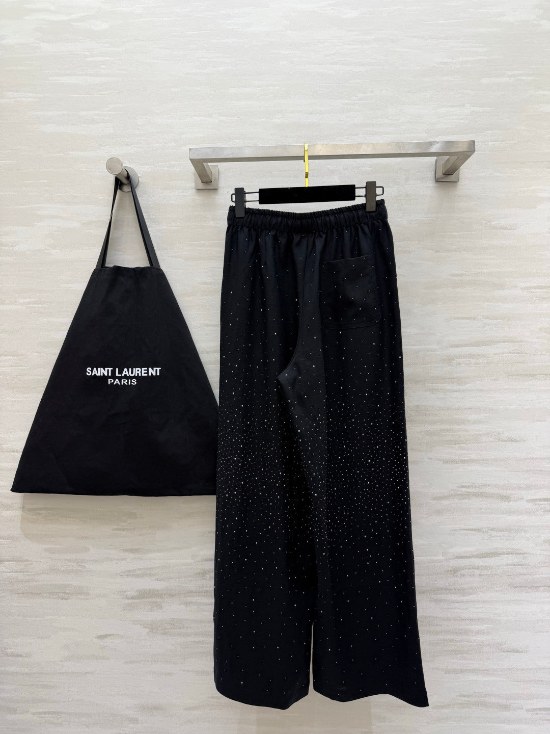 YSL 26S WIDE-LEG DRAWSTRING PANTS 505