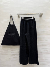 YSL 26S WIDE-LEG DRAWSTRING PANTS 505