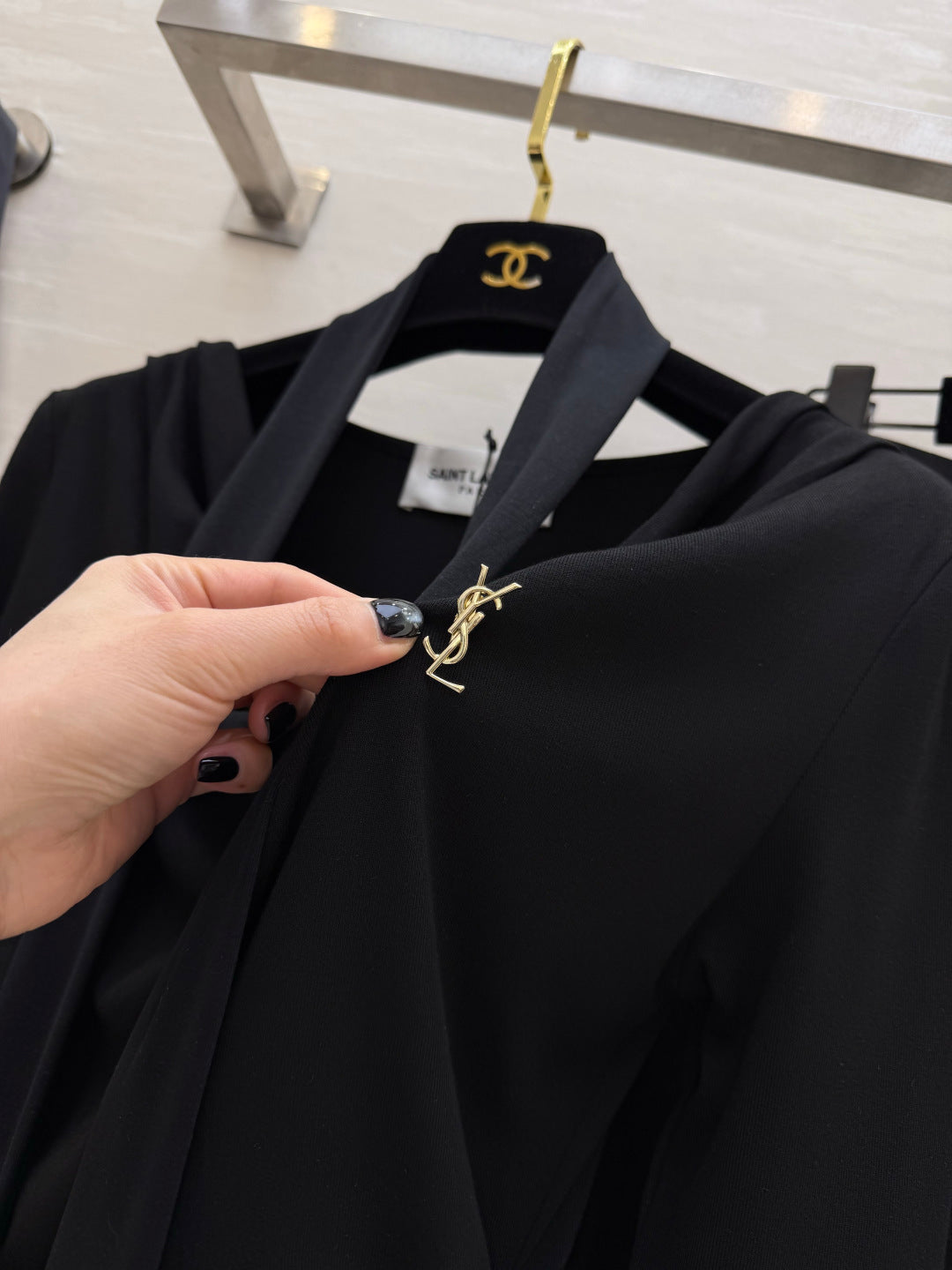 YSL 26S LONG-SLEEVE TOP & MIDI SKIRT SET 504
