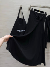 YSL 26S LONG-SLEEVE TOP & MIDI SKIRT SET 504