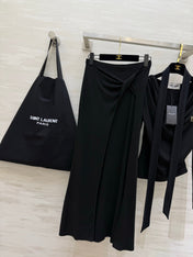 YSL 26S LONG-SLEEVE TOP & MIDI SKIRT SET 504