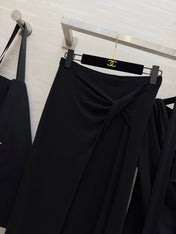 YSL 26S LONG-SLEEVE TOP & MIDI SKIRT SET 504