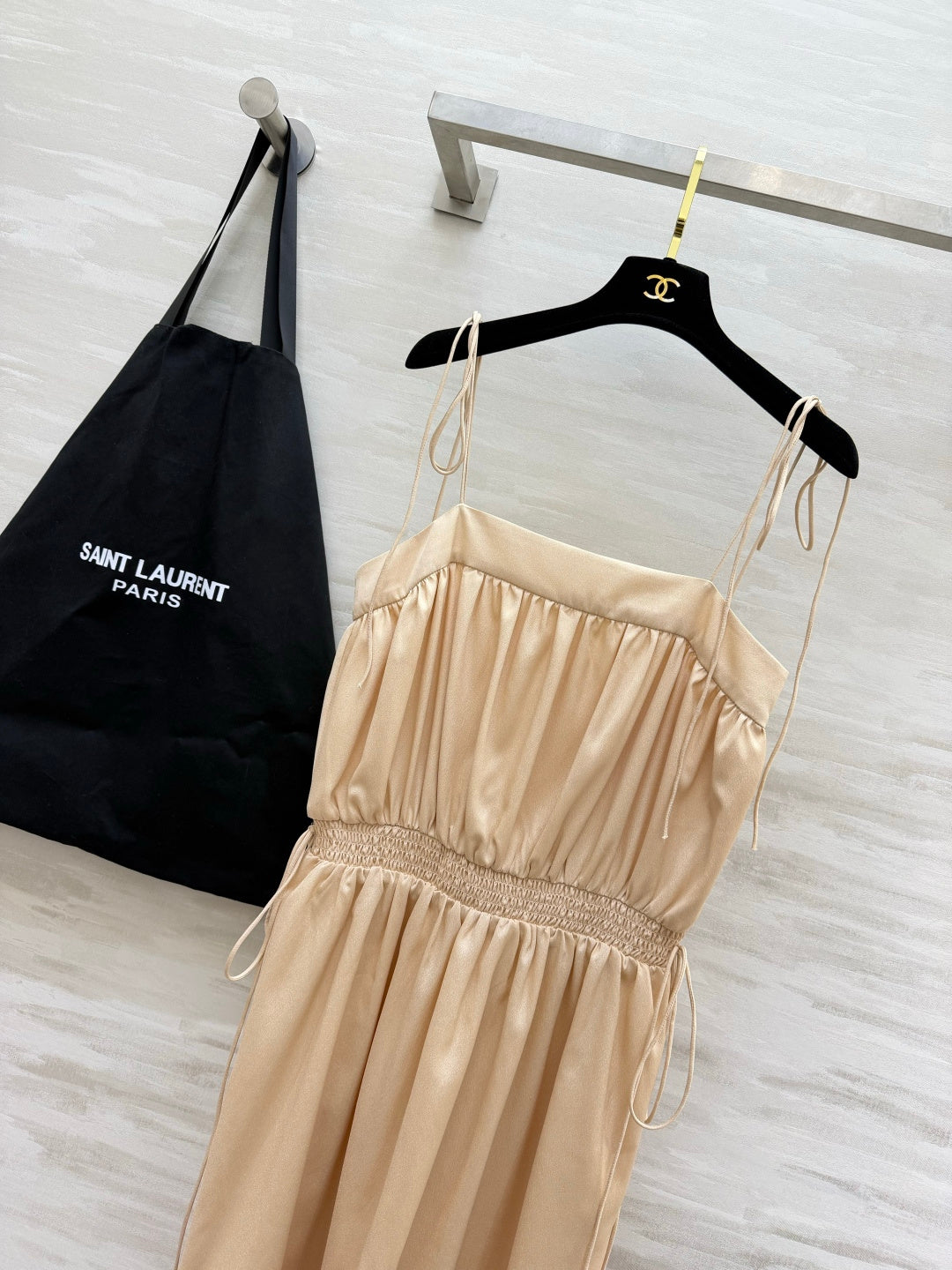 YSL 26S STRAP SLIP DRESS 459