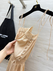 YSL 26S STRAP SLIP DRESS 459