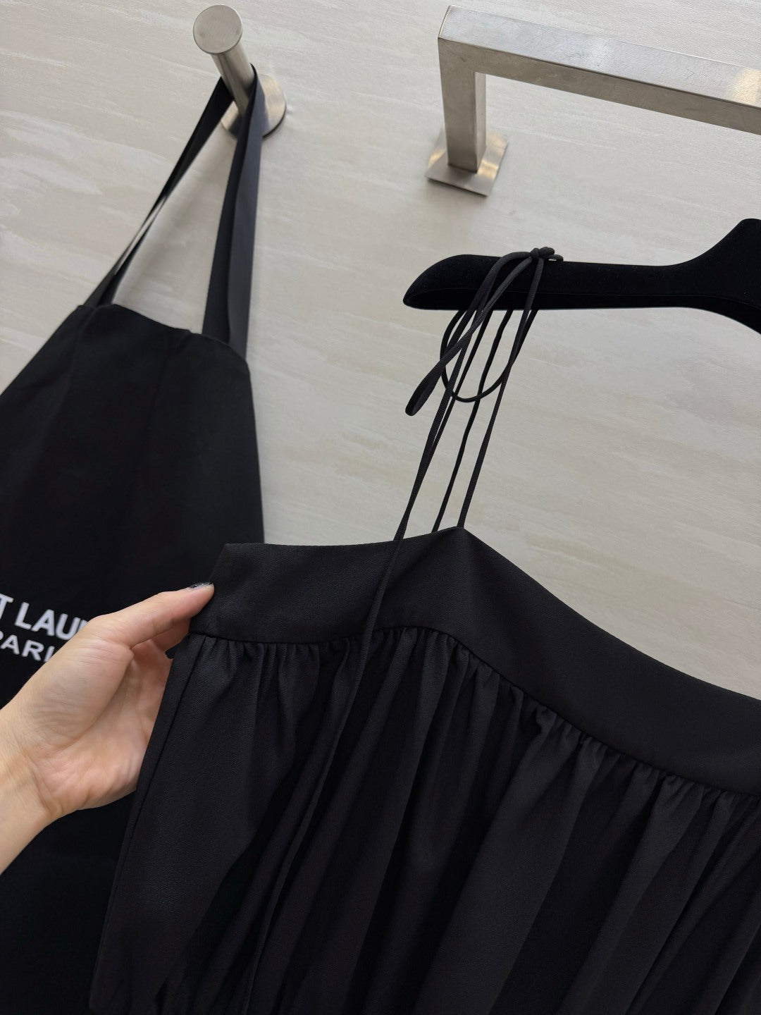 YSL 26S STRAP SLIP DRESS 458