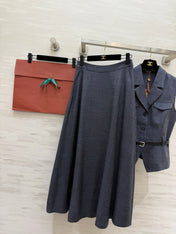 LORO PIANA 26S SLEEVELESS VEST & MAXI SKIRT SET 893