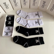 CELINE 26S CREW SOCKS 493556 (1 BOX)