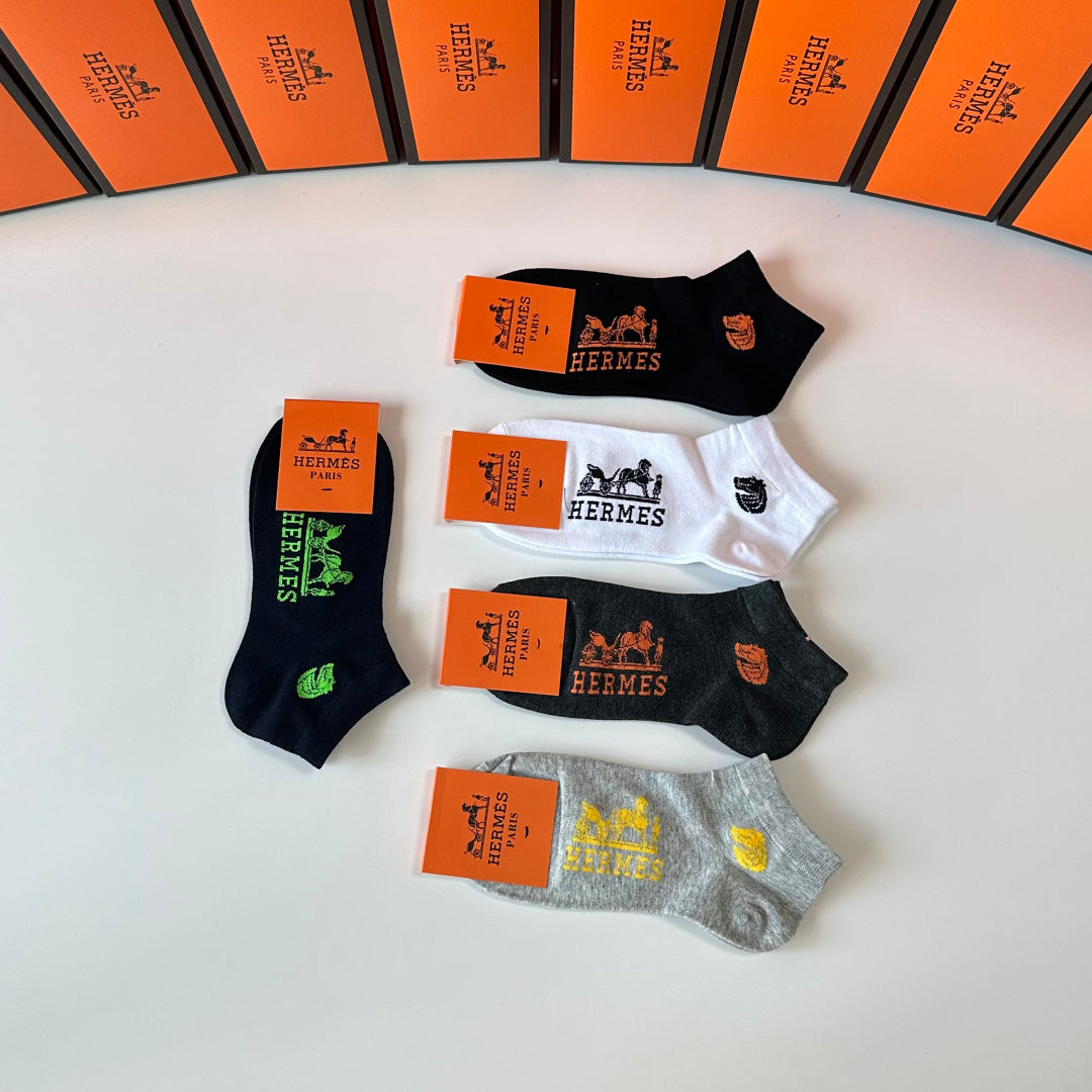 HERMES 26S ANKLE SOCKS 144066 (1 BOX)