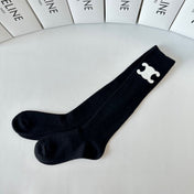 CELINE 26S CREW SOCKS IN BLACK 170917 (1 BOX)