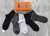 HERMES 26S CREW SOCKS 317608 (1 BOX)