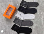 HERMES 26S CREW SOCKS 317608 (1 BOX)