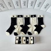 CELINE 26S CREW SOCKS 341899 (1 BOX)