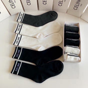 CELINE 26S CREW SOCKS 373798 (1 BOX)