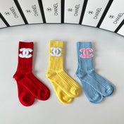 CHANEL 26S CREW SOCKS 389118 (1 BOX)