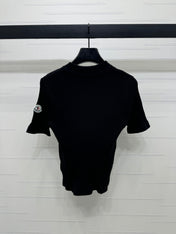 MONCLER 25S SHORT-SLEEVE KNIT TOP 255893