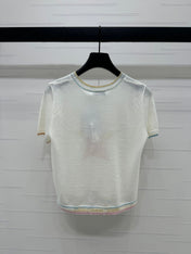 DIOR SHORT-SLEEVE KNIT TOP 269459