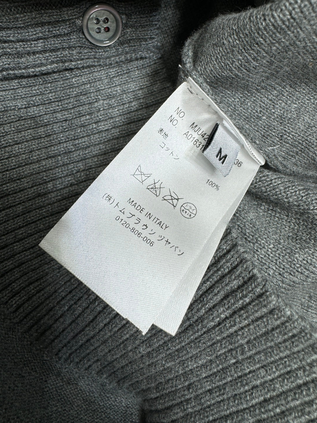 THOM 25S V-NECK KNIT CARDIGAN 264210