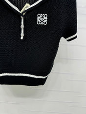 LOEWE 25S SHORT SLEEVE KNITTED CAPE 264036