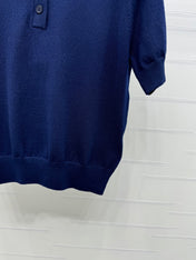 BURBERRY SHORT-SLEEVE KNITTED POLO SHIRT 274845