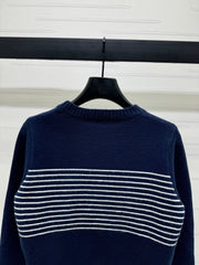 CHANEL CREW NECK LONG-SLEEVE KNIT SWEATER 274954