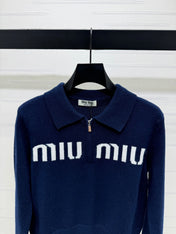 MIUMIU POLO KNIT SWEATER STYLE 750