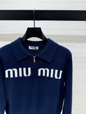 MIUMIU POLO KNIT SWEATER STYLE 750