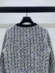CHANEL 26S FLORAL KNIT CARDIGAN 735