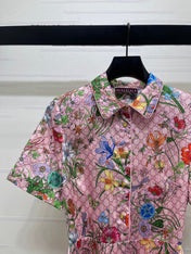 GUCCI 26S SHORT-SLEEVE SHIRT DRESS 444