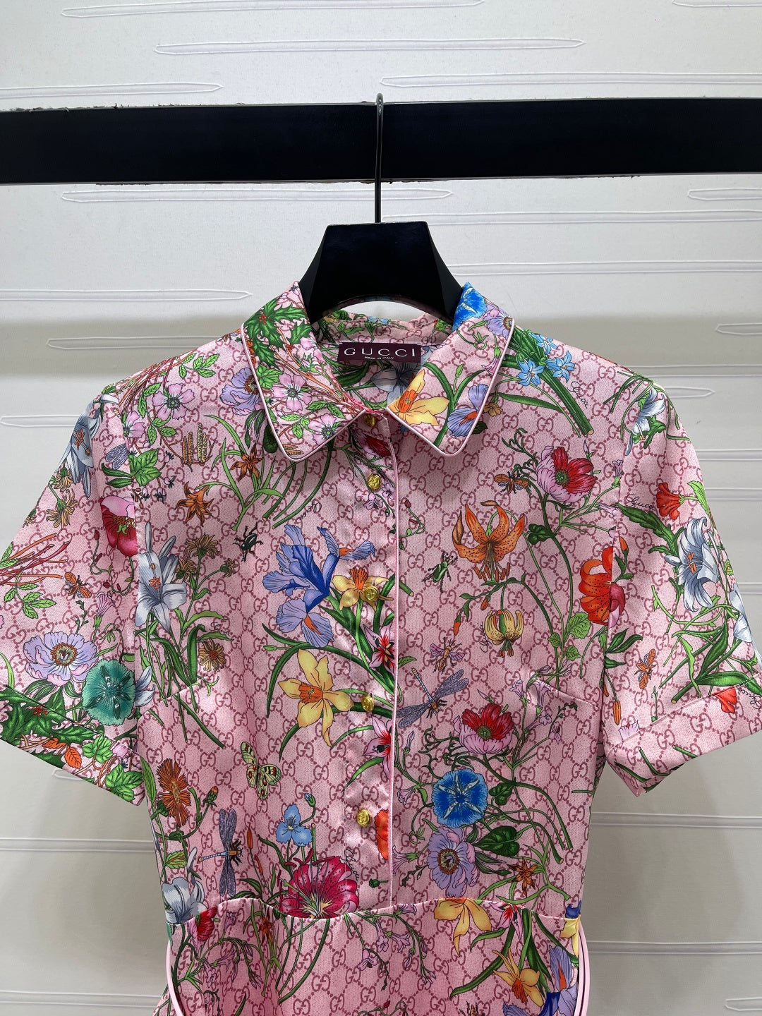GUCCI 26S SHORT-SLEEVE SHIRT DRESS 444