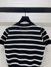 CHANEL 26S SHORT-SLEEVE KNIT TOP 1345