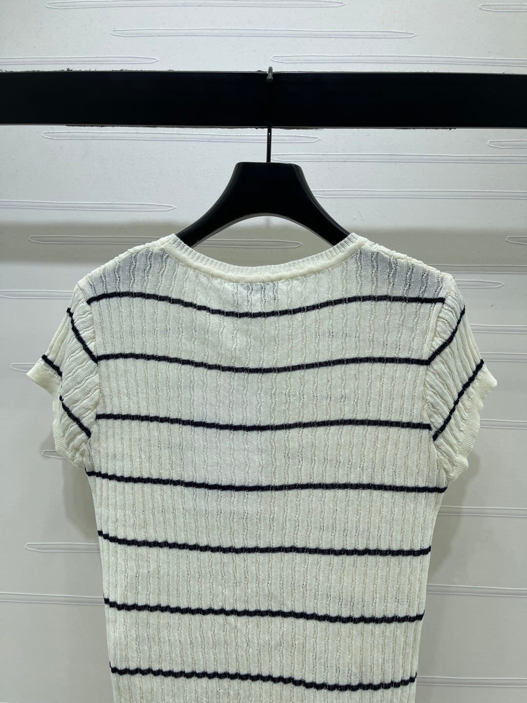 CHANEL 26S SHORT-SLEEVE KNIT TOP 1342