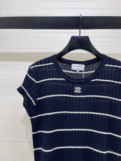 CHANEL 26S SHORT-SLEEVE KNIT TOP 1343