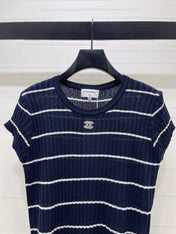 CHANEL 26S SHORT-SLEEVE KNIT TOP 1343