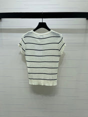 CHANEL 26S SHORT-SLEEVE KNIT TOP 1342