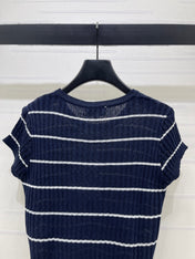 CHANEL 26S SHORT-SLEEVE KNIT TOP 1343