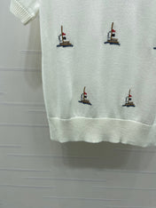 THOM 26S SHORT-SLEEVE KNIT TOP STYLE 223