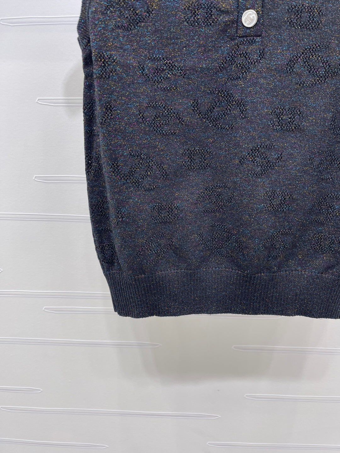 CHANEL 26S SLEEVELESS KNIT POLO TOP 1338