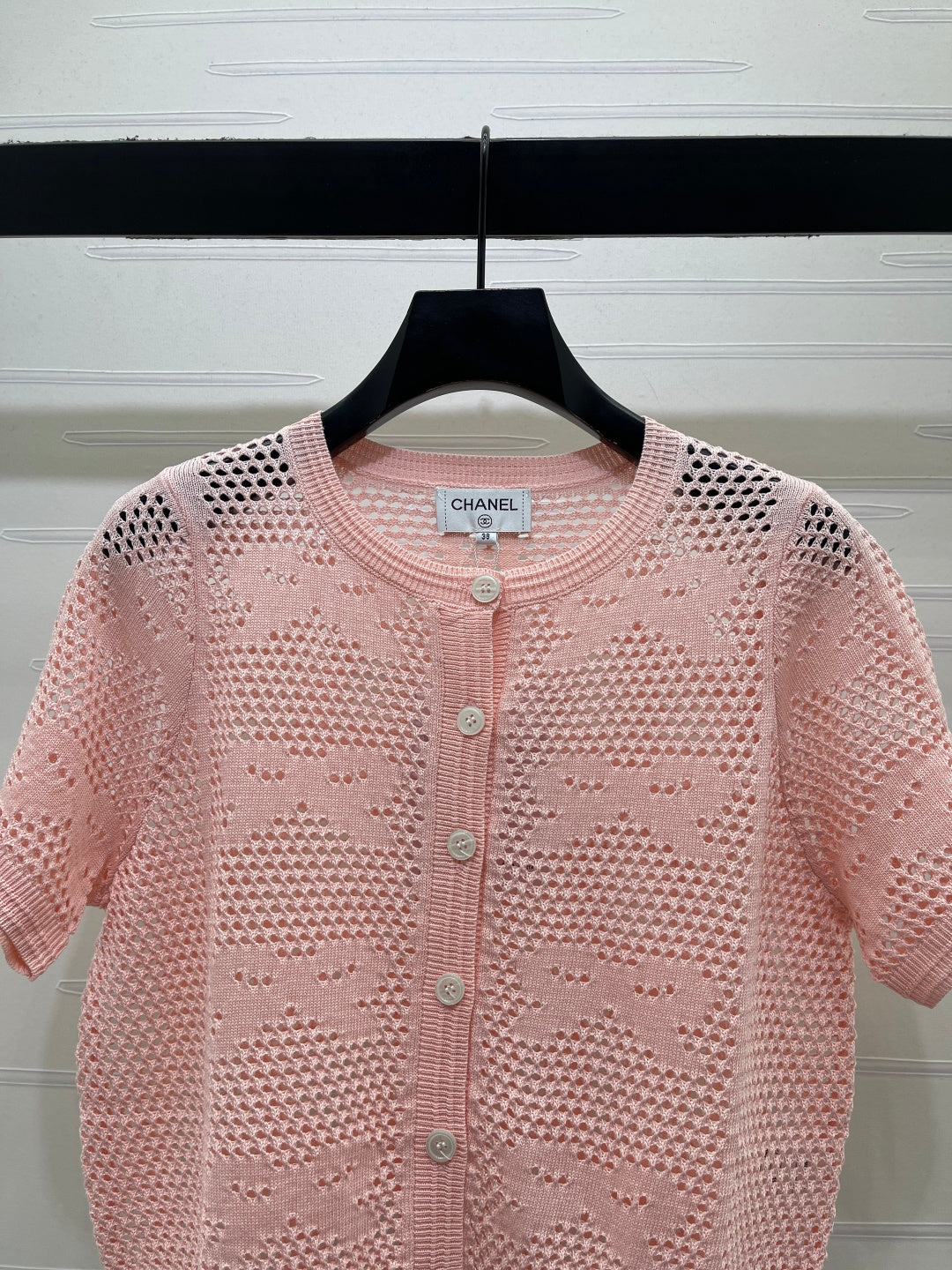 CHANEL 26S OPENWORK KNIT CARDIGAN 1336